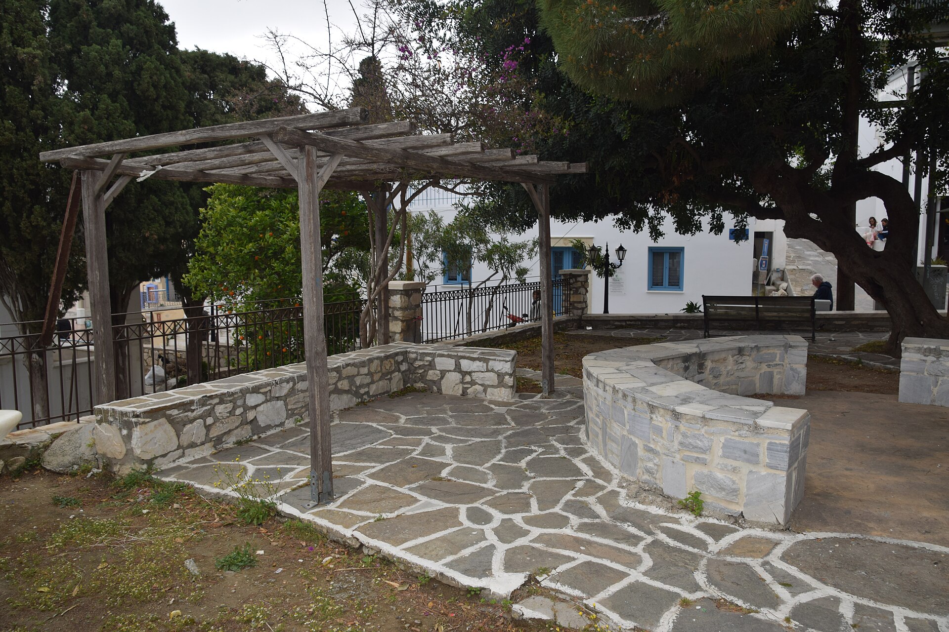 Countryside road in Paros, Greece